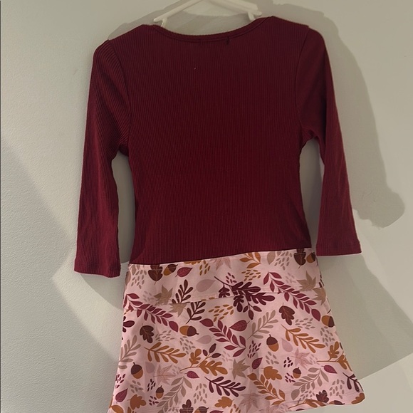 Zunie Red Fit and Flare Dress with 3/4 Sleeves - Picture 9 of 9